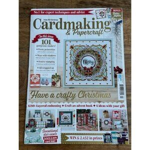 Cardmaking & Papercraft Magazine UK Christmas 2019 Issue 202 Bonus Retro Papers